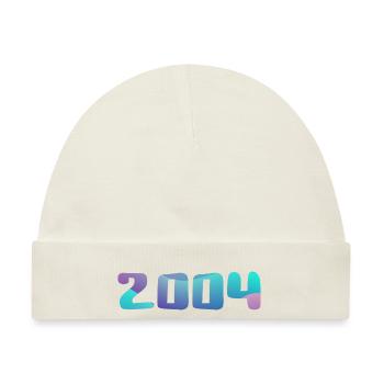 Geburtstagsgeschenk 2004 Jahrgang 2004 Retro 2004 - Baby Premium Organic Mütze - Naturweiß - Vorne