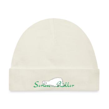 Chillen Alpaka Serien Chiller - Baby Premium Organic Mütze - Naturweiß - Vorne