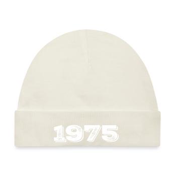 Geburtstagsgeschenk 1975 - 1975 - Baby Premium Organic Mütze - Naturweiß - Vorne