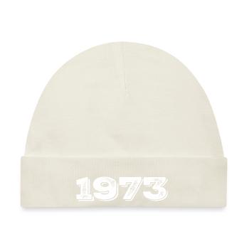 Geburtstagsgeschenk 1973 - 1973 - Baby Premium Organic Mütze - Naturweiß - Vorne