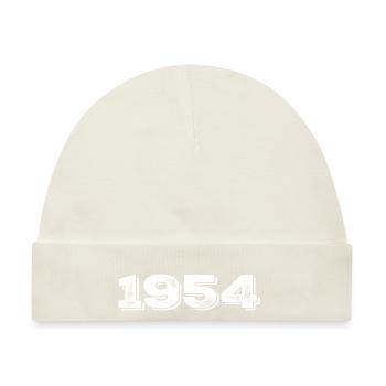 Geburtstagsgeschenk 1954 - 1954 - Baby Premium Organic Mütze - Naturweiß - Vorne