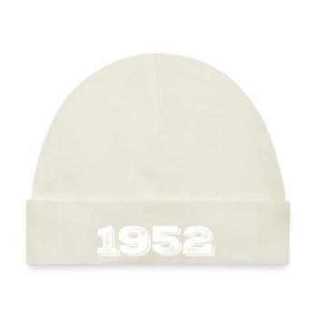 Geburtstagsgeschenk 1952 - 1952 - Baby Premium Organic Mütze - Naturweiß - Vorne