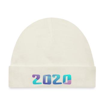 Geburtstagsgeschenk 2020 Jahrgang 2020 Retro 2020 - Baby Premium Organic Mütze - Naturweiß - Vorne