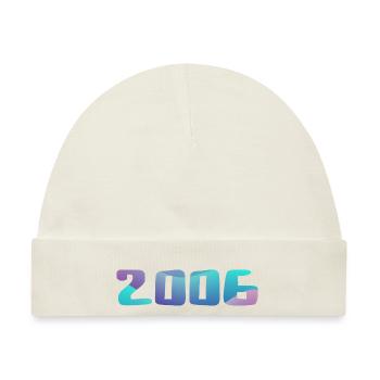 Geburtstagsgeschenk 2006 Jahrgang 2006 Retro 2006 - Baby Premium Organic Mütze - Naturweiß - Vorne
