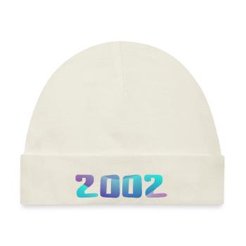 Geburtstagsgeschenk 2002 Jahrgang 2002 Retro 2002 - Baby Premium Organic Mütze - Naturweiß - Vorne
