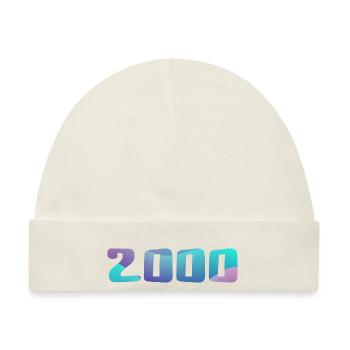 Geburtstagsgeschenk 2000 Jahrgang 2000 Retro 2000 - Baby Premium Organic Mütze - Naturweiß - Vorne