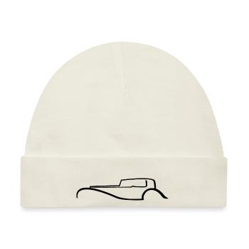 Car-Silhouette | Oldtimer | Art Deco - Baby Premium Organic Mütze - Naturweiß - Vorne