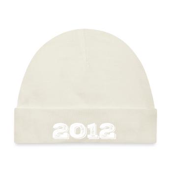 Geburtstagsgeschenk 2012 - 2012 - Baby Premium Organic Mütze - Naturweiß - Vorne