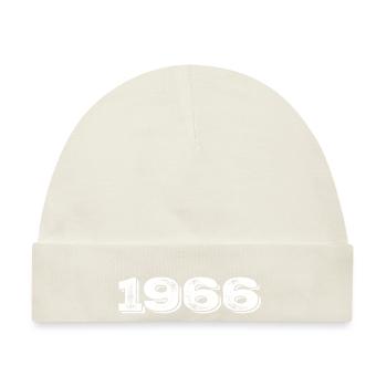 Geburtstagsgeschenk 1966 - 1966 - Baby Premium Organic Mütze - Naturweiß - Vorne