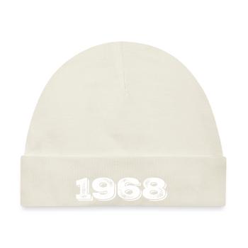 Geburtstagsgeschenk 1968 - 1968 - Baby Premium Organic Mütze - Naturweiß - Vorne