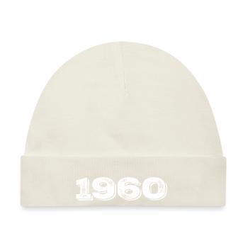 Geburtstagsgeschenk 1960 - 1960 - Baby Premium Organic Mütze - Naturweiß - Vorne