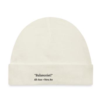 Balancist #1Neu 8 sw - Baby Premium Organic Mütze - Naturweiß - Vorne