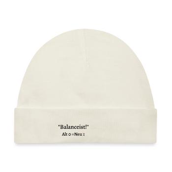 Balancist #1Neu 5 sw - Baby Premium Organic Mütze - Naturweiß - Vorne