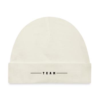 team strich - Baby Premium Organic Mütze - Naturweiß - Vorne
