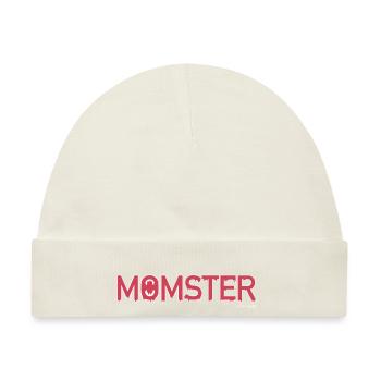 Momster / Supermom / Mama / Monster / Bissig - Baby Premium Organic Mütze - Naturweiß - Vorne