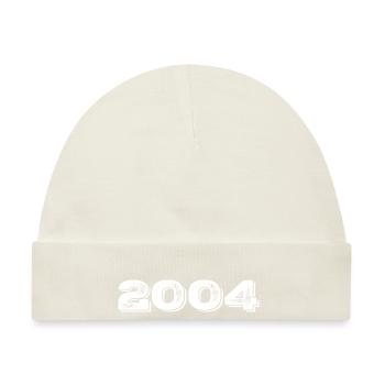 Geburtstagsgeschenk 2004 - 2004 - Baby Premium Organic Mütze - Naturweiß - Vorne