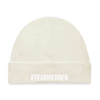 Team Herren - Baby Premium Organic Mütze - Naturweiß - Vorne
