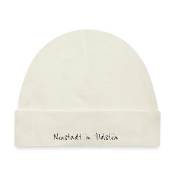 Neustadt in Holstein - Baby Premium Organic Mütze - Naturweiß - Vorne