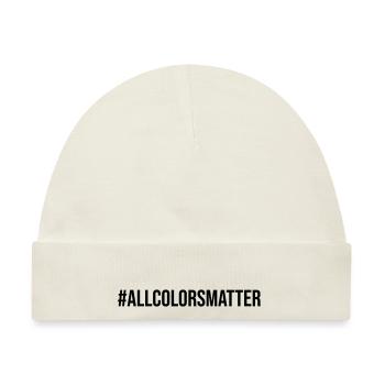 Black Lives Matter All Colors Matter - Baby Premium Organic Mütze - Naturweiß - Vorne