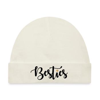 Besties - Baby Premium Organic Mütze - Naturweiß - Vorne