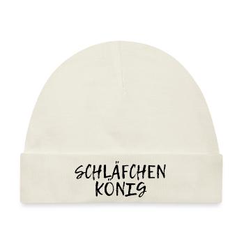Schläfchen-König - Langschläfer - Baby Premium Organic Mütze - Naturweiß - Vorne