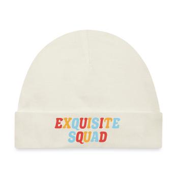 Squad-Grafik - Baby Premium Organic Mütze - Naturweiß - Vorne