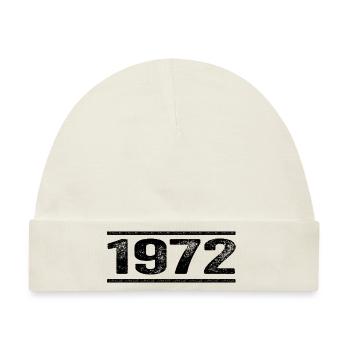 1972 Retro 1972 Geburtstag 1972 Vintage 1972 - Baby Premium Organic Mütze - Naturweiß - Vorne