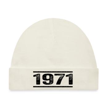 1971 Retro 1971 Geburtstag 1971 Vintage 1971 - Baby Premium Organic Mütze - Naturweiß - Vorne