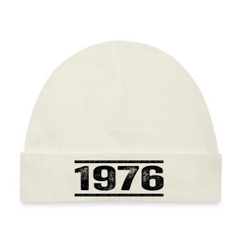 1976 Retro 1976 Geburtstag 1976 Vintage 1976 - Baby Premium Organic Mütze - Naturweiß - Vorne