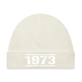 1973 Retro 1973 Geburtstag 1973 Vintage 1973 - Baby Premium Organic Mütze - Naturweiß - Vorne