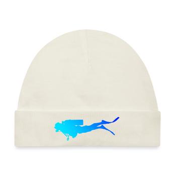 Scuba Diver Damen Scuba Taucher Free Dive - Baby Premium Organic Mütze - Naturweiß - Vorne