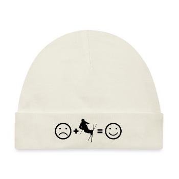 Slopestyle Ski Jumping Freestyle Ski Herren - Baby Premium Organic Mütze - Naturweiß - Vorne