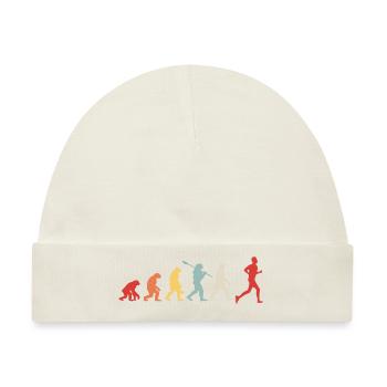 Entwicklung des Marathons - Baby Premium Organic Mütze - Naturweiß - Vorne