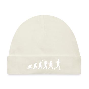 Entwicklung des Marathons - Baby Premium Organic Mütze - Naturweiß - Vorne