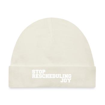 Stoppen Sie die Umplanung von Joy - Baby Premium Organic Mütze - Naturweiß - Vorne