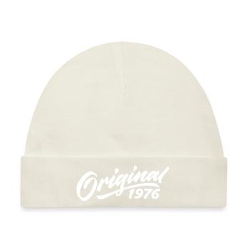 Original 1976 Geburtstagsgeschenk 1976 - Baby Premium Organic Mütze - Naturweiß - Vorne