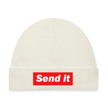 Send it - Baby Premium Organic Mütze - Naturweiß - Vorne