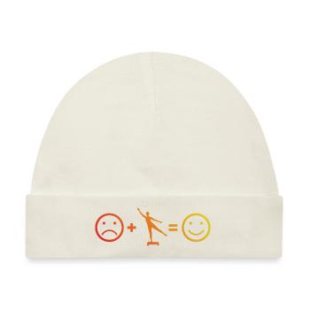Körpergymnastik Fitnesstraining Aerobic - Baby Premium Organic Mütze - Naturweiß - Vorne