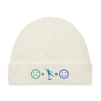 Fitnesstraining Aerobic Körpergymnastik - Baby Premium Organic Mütze - Naturweiß - Vorne