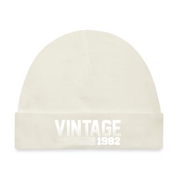 Vintage 1982 Geburtstag Retro 1982 - Baby Premium Organic Mütze - Naturweiß - Vorne
