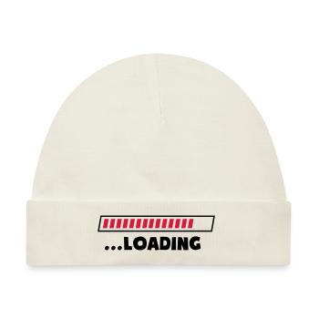 loading ladebalken - Baby Premium Organic Mütze - Naturweiß - Vorne