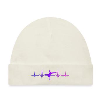 Hip Hop Damen Hiphop Herren Breakdance Bboy - Baby Premium Organic Mütze - Naturweiß - Vorne