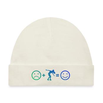 Roller Skates Roller Skating Roller Skating - Baby Premium Organic Mütze - Naturweiß - Vorne