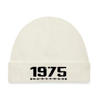 1975 Retro 1975 Geburtstag 1975 Vintage 1975 - Baby Premium Organic Mütze - Naturweiß - Vorne
