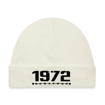 1972 Retro 1972 Geburtstag 1972 Vintage 1972 - Baby Premium Organic Mütze - Naturweiß - Vorne