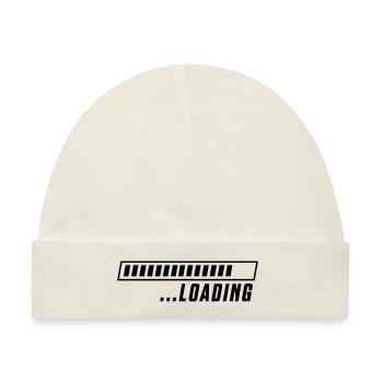 loading ladebalken - Baby Premium Organic Mütze - Naturweiß - Vorne