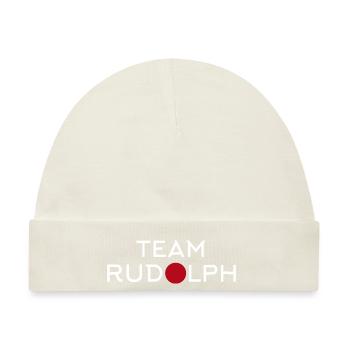 Team Rudolph - Baby Premium Organic Mütze - Naturweiß - Vorne