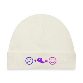 Damen Bobsport Bobbahn Bob Bob fahren Herren - Baby Premium Organic Mütze - Naturweiß - Vorne