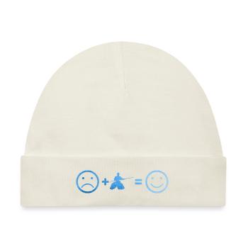 Aikidoka Damen Aikido Kampfsport Martial Arts - Baby Premium Organic Mütze - Naturweiß - Vorne