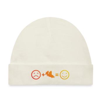 Bob fahren Herren Damen Bobbahn Bob Bobsport - Baby Premium Organic Mütze - Naturweiß - Vorne